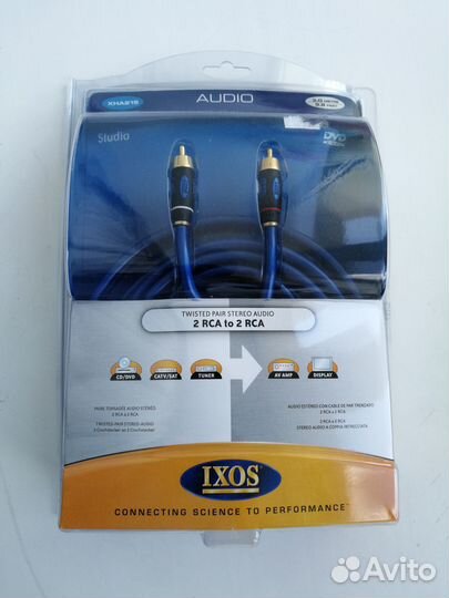 Межблочный кабель Hi-Fi Ixos 2 RCA-2 RCA (3 метра)