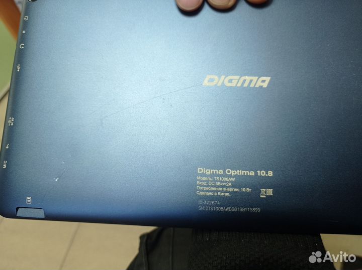 Планшет Digma optima 10.8