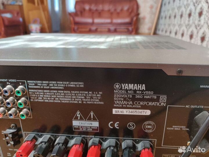 Домашний кинотеатр heco и Ресивер yamaha RX-V550