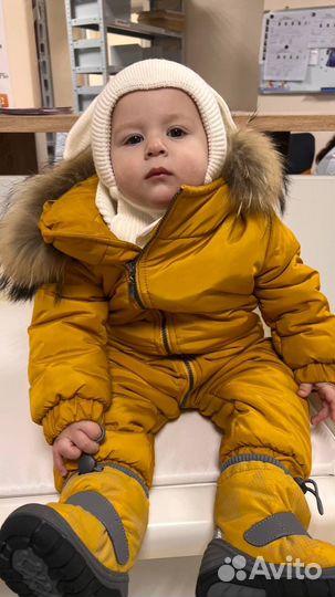 Зимний комбинезон на мальчика 80