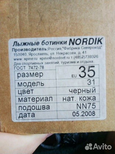 Лыжные ботинки