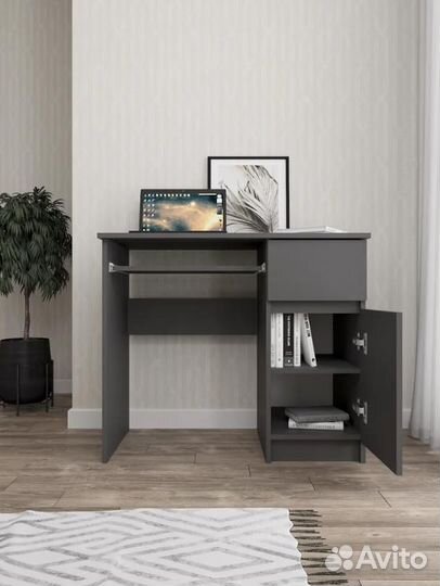 Стол Мори мс-1 Правый /Левый Белый, Графит