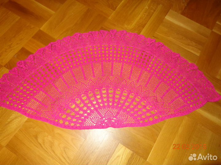 Накидка вязаная крючком