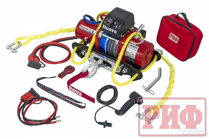 Лебёдка переносная облегченная риф 9.5XSR c квадра