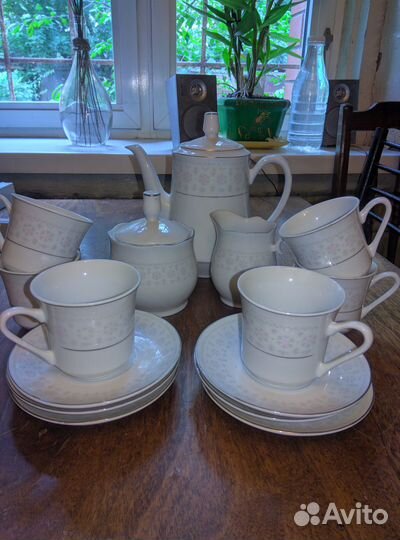 Сервиз кофейный, 6 персон, 15 предметов