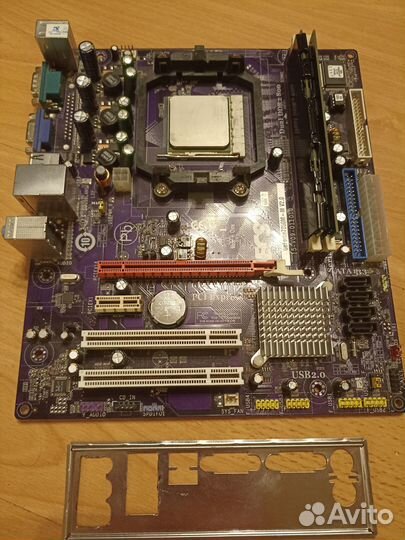 Материнка AM2+ ECS GeForce7050M-M 2.0 + Phenom X4