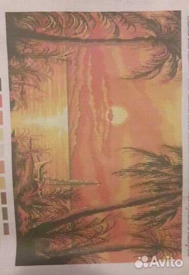 Схема для вышивания нитками мулине