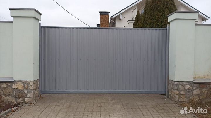 Откатные ворота под ключ