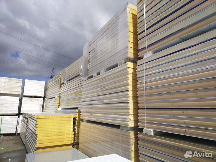 Сэндвич панели бу 10000 м2 в наличии