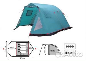 Высокая палатка Tramp 