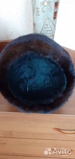 Норковая шапка мужская 58размер