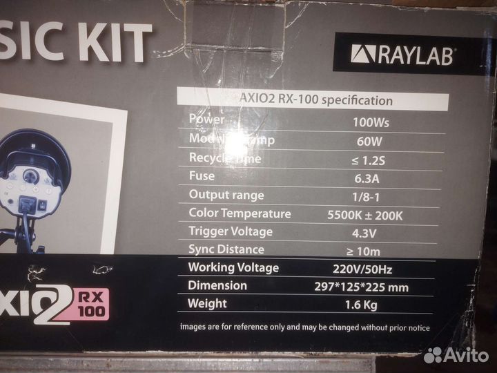 Вспышка студийная axio 2 rx-100. Canon