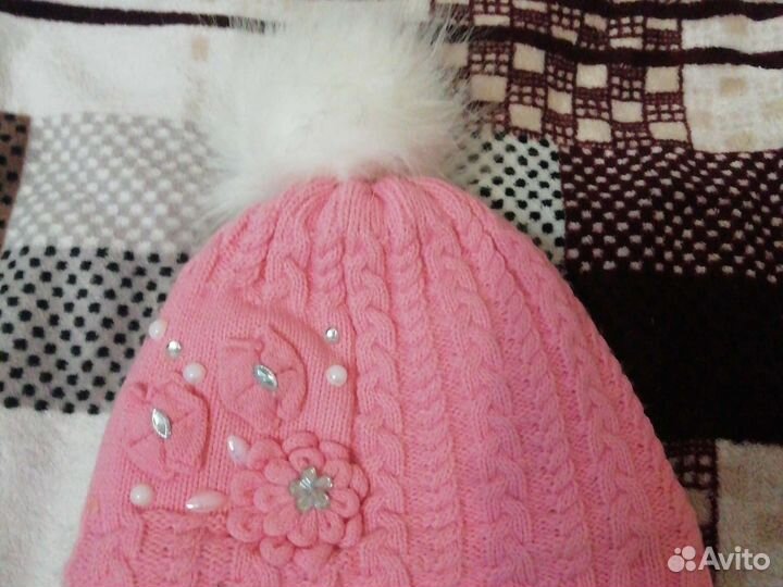 Комплект шапка, шарф