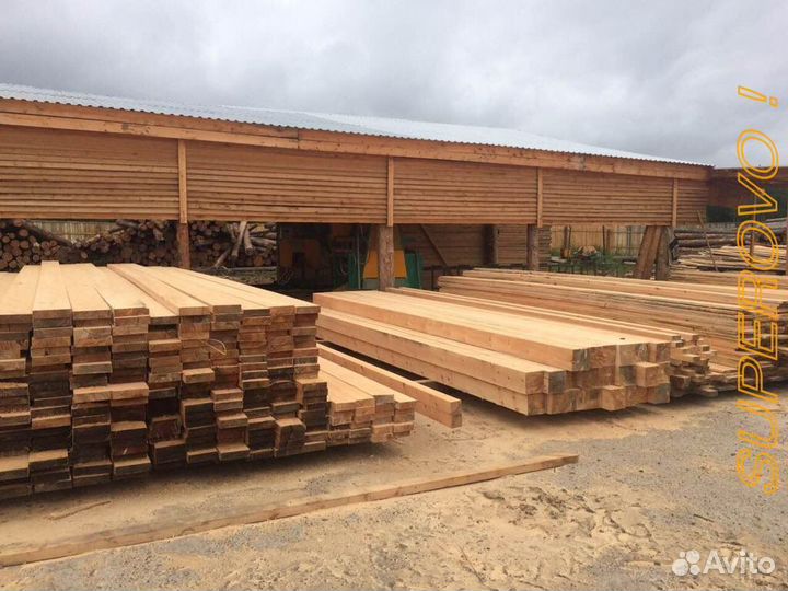 Пиломатериал, доска обрезная, брус профилированный