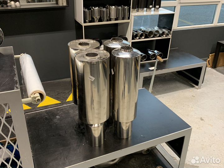 Огромная бочка глушителя с насадкой под флейту