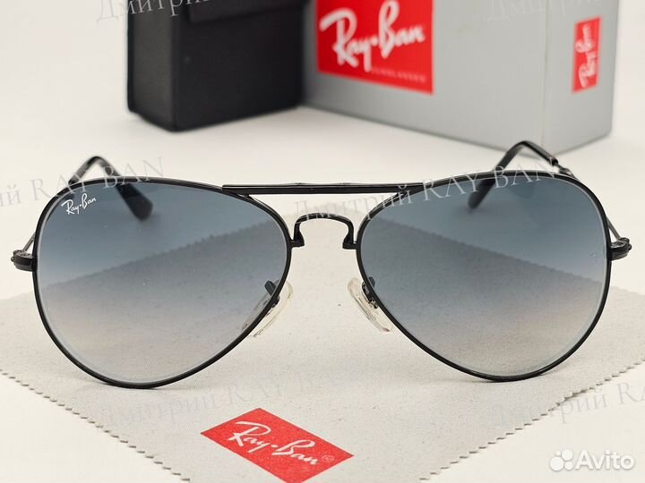 Очки Ray Ban 3479 Aviator Голубой Градиент Стекло