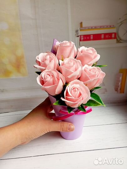 Букет комплимент из пенных роз