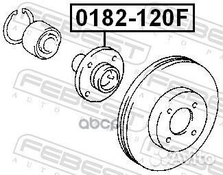 Ступица передняя 0182120F Febest