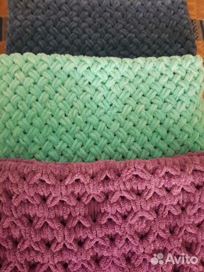 Плед детский вязаный