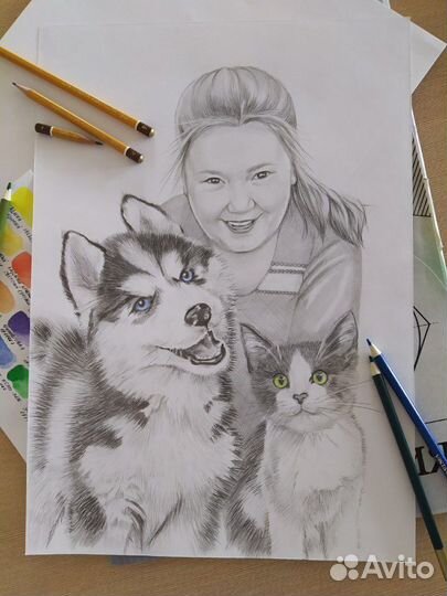 Портрет по фото в подарок