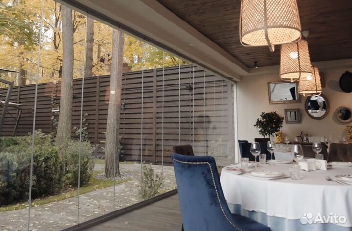 Безрамное остекление террас