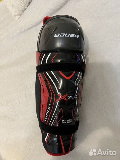 Щитки хоккейные bauer x700 14 размер (36 см)