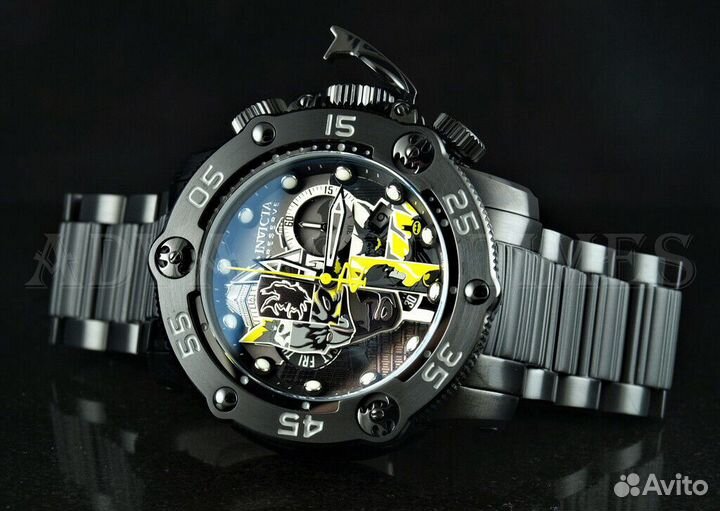 Часы Invicta DC Comic Batman Инвикта Бэтмен Черные