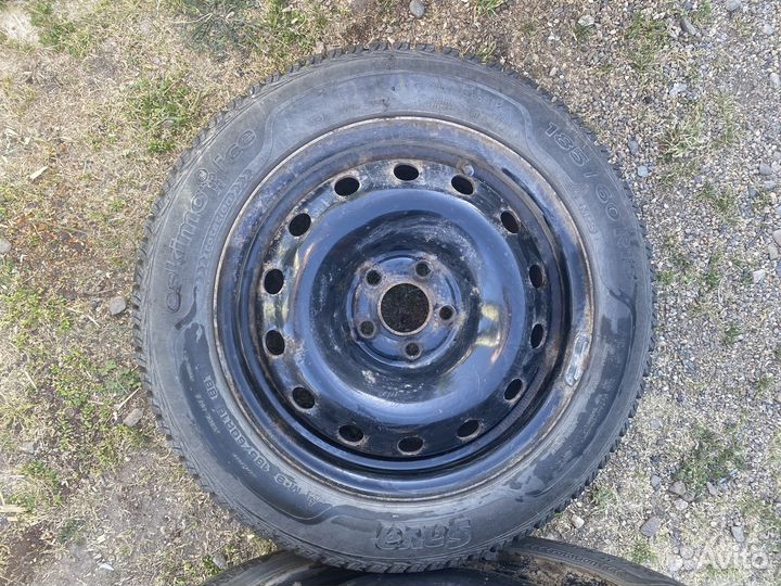 Шины+(диски-штампы) зима -липучка r15