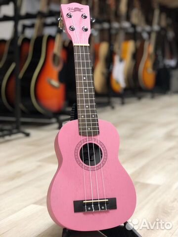 Укулеле сопрано розовая