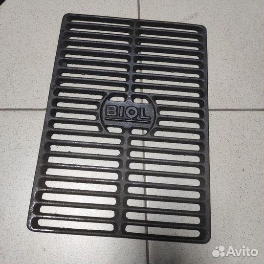 Решетка для гриля чугунная новая 380х270 мм