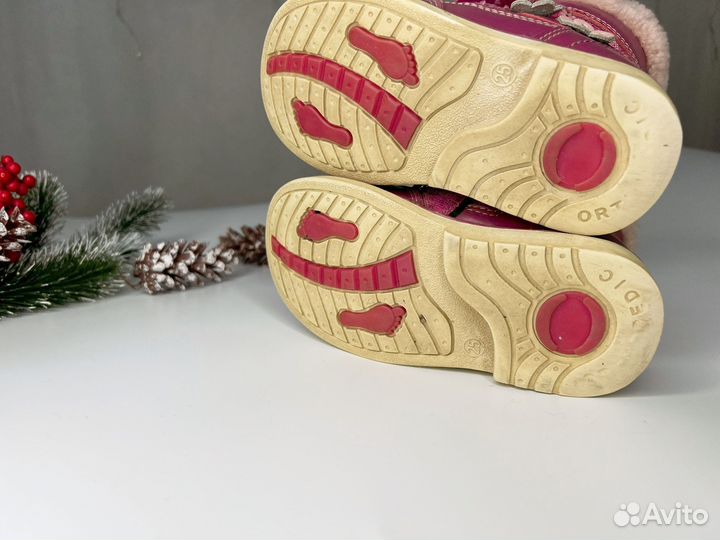 Сапоги зимние детские ботинки 25