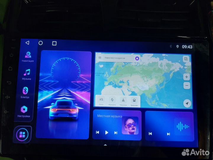 Магнитола 2-Dinn Hyundai Solaris 1