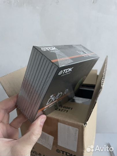 Чистые 100 шт Диски dvd-r slim коробка 4.7 Gb