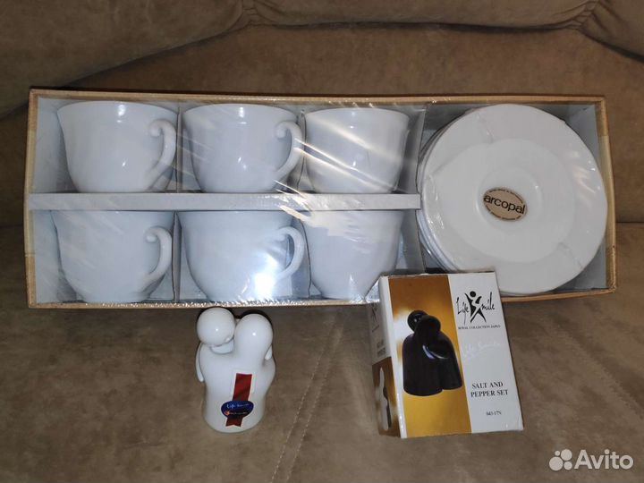 Сервиз Arcopal, Франция. Набор соль/перец