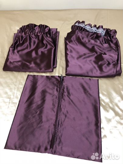 Комплект для спальни - шторы, покрывало, наволочки