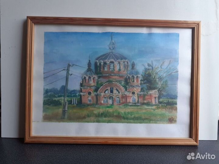 Картина акварелью А4