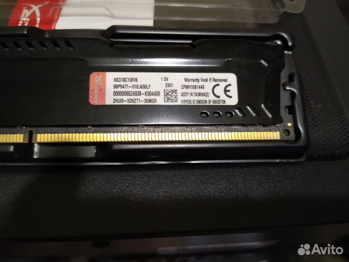 DDR3 16 (2x8) gb Fury 1866