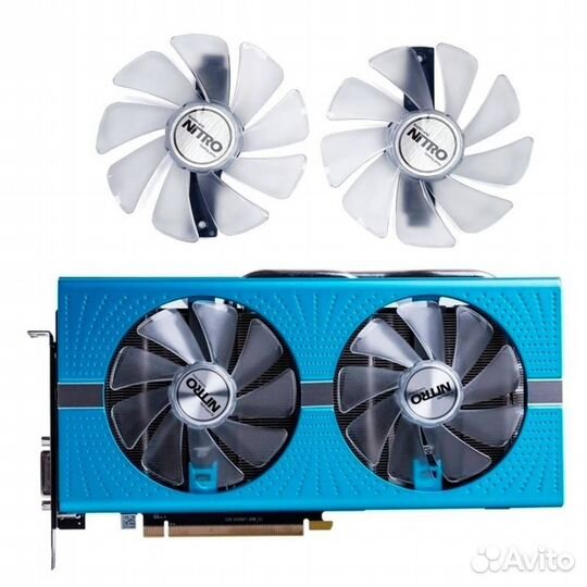 Кулер для видеокарты RX 580 Sapphire Nitro SE