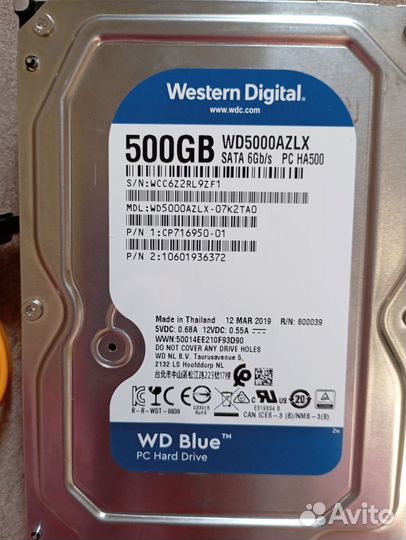 Жесткий диск на 500 гб новый