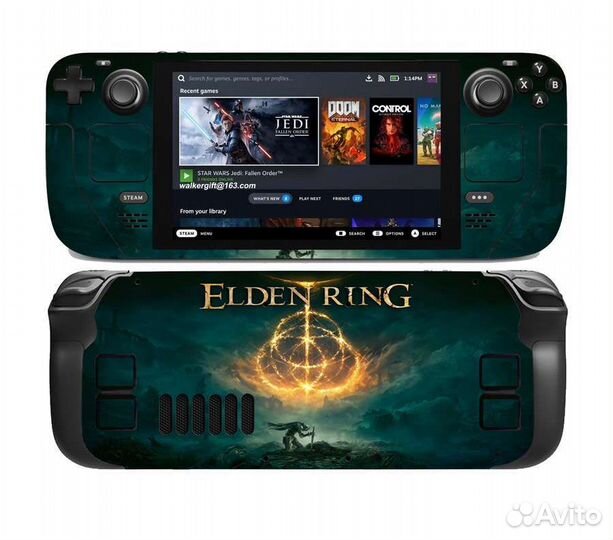 Steam deck защитная наклейка / защитный чехол сет1