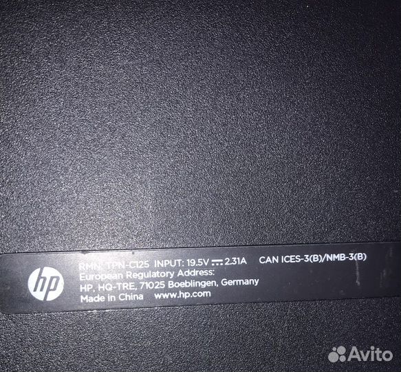 Ноутбук hp