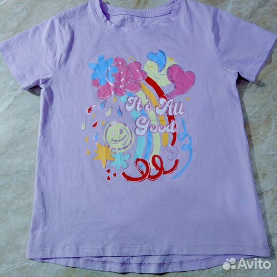 Футболка и шорты для девочки 128 134 Dunnes Stores