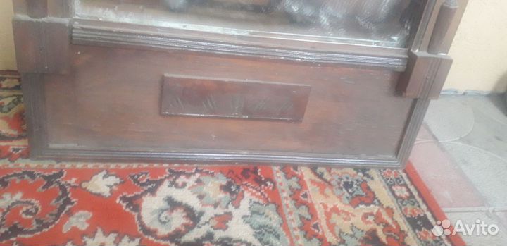 Зеркало настенное старинное дубовое