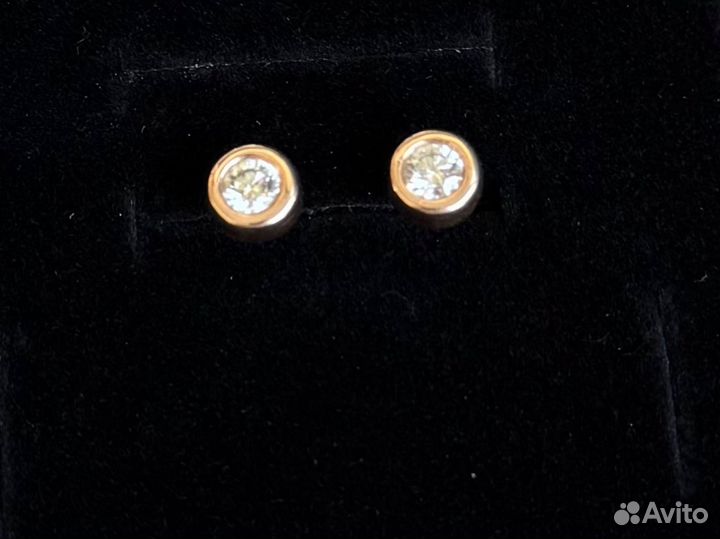 Пусеты с бриллиантами