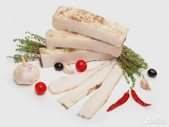 Сало вкусное белое 2,5см