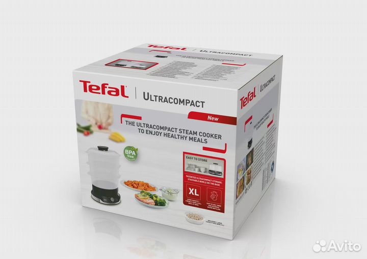 Пароварка Tefal Ultracompact Steam Cooker VC204810