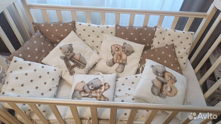 Бортики в детскую кроватку