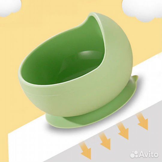 Детская посуда для кормления ложка миска нагрудник