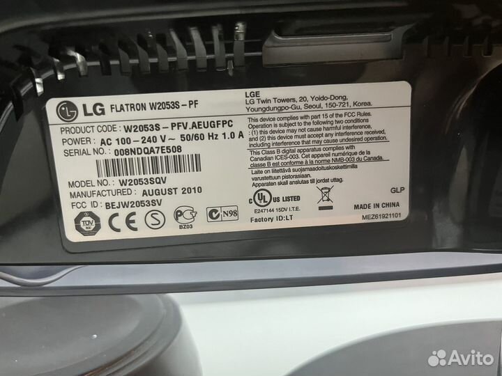 Монитор lg flatron 60 гц