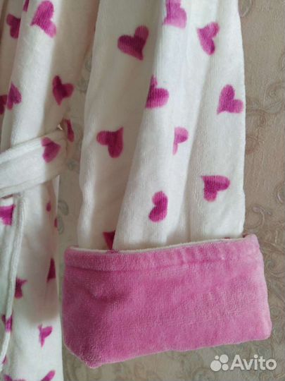 Махровый женский халат